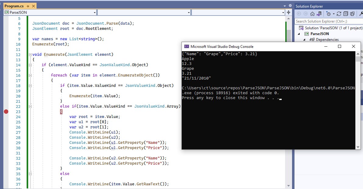 解析 json-net-core-csharp